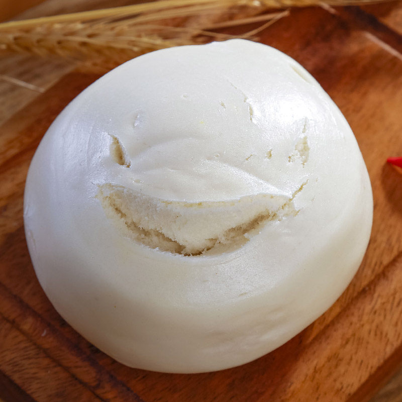 陇禾源手工扁馒头150g*6个装西北传统面食糕点老面馒头花卷蒸馍