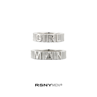 李響杜天宇同款 RSNY情侶戒指男女復古風高級感小眾指環(huán)