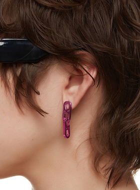 [推荐]RSNY链条耳环女时尚轻奢设计高级感2024新款耳坠#1710B