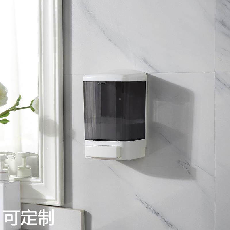 手动1000毫升大容量挂壁式皂液器塑料单头给皂器酒店卫浴用品9080
