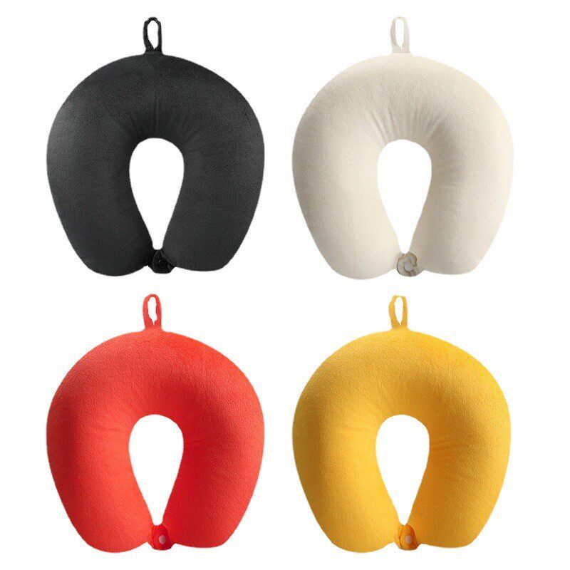 粒子u型枕U型枕护颈 旅行飞机u形枕颈枕 泡沫颗粒填充 现货粒子枕