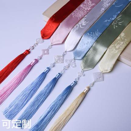 汉服发带流苏飘带束发丝带 古风发饰绑发头绳抹额发绳古装配饰女