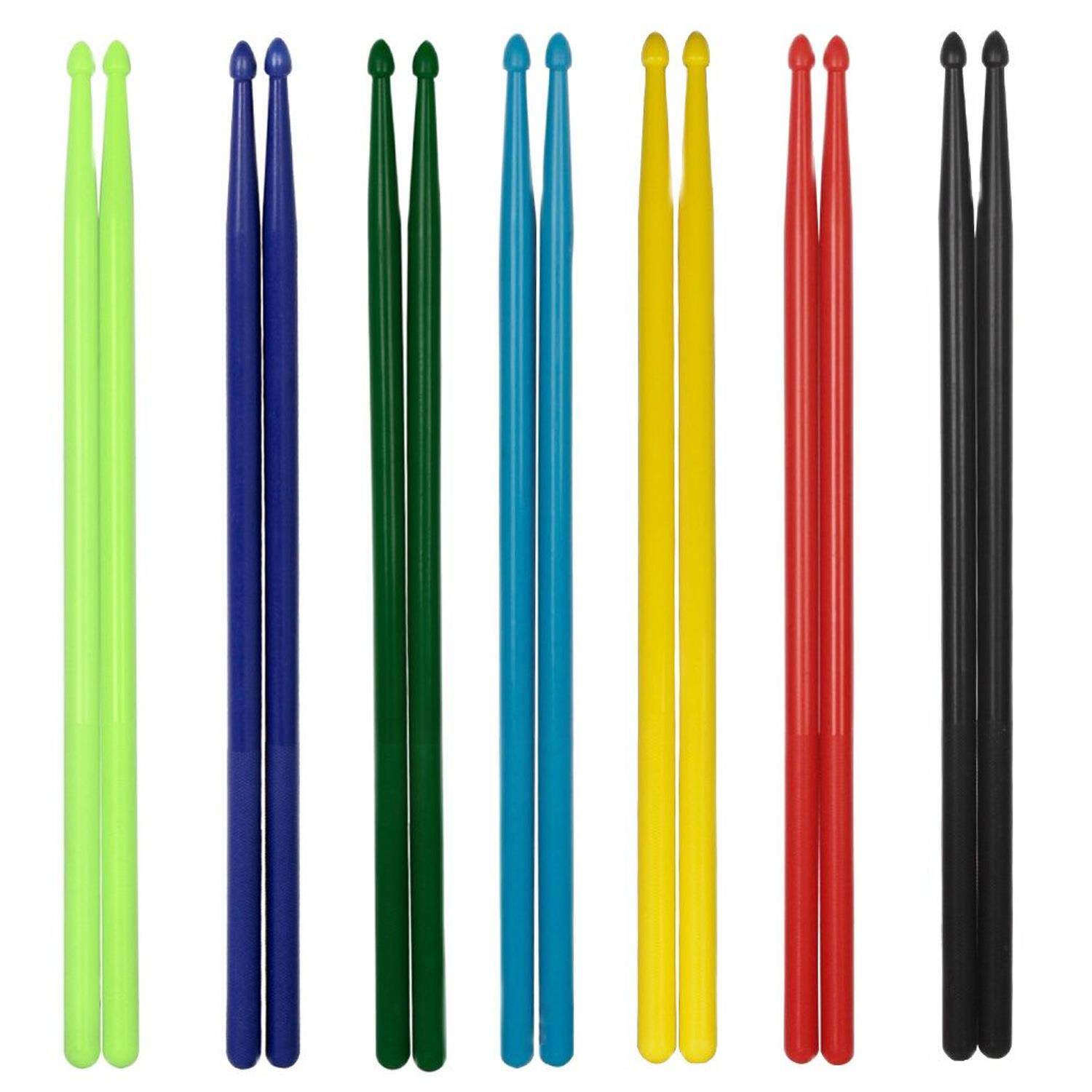 多色尼龙塑料鼓棒5A 手柄防滑练习鼓棒 爵士鼓电子鼓架子鼓鼓棒