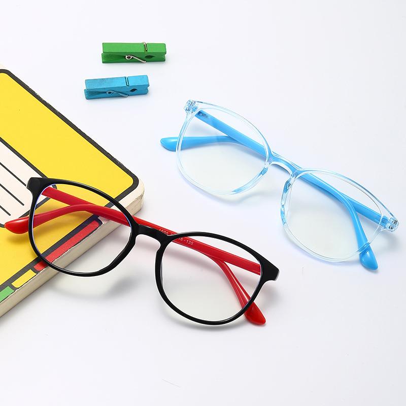 2025新款大框透明男女童学生防眼镜时尚平光镜电脑手机护目镜