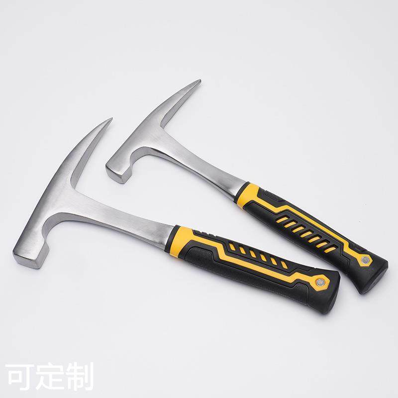 尖头地质锤勘测锤考古工具扁尾锤连体尖头扁尾锤考古锤连体锤