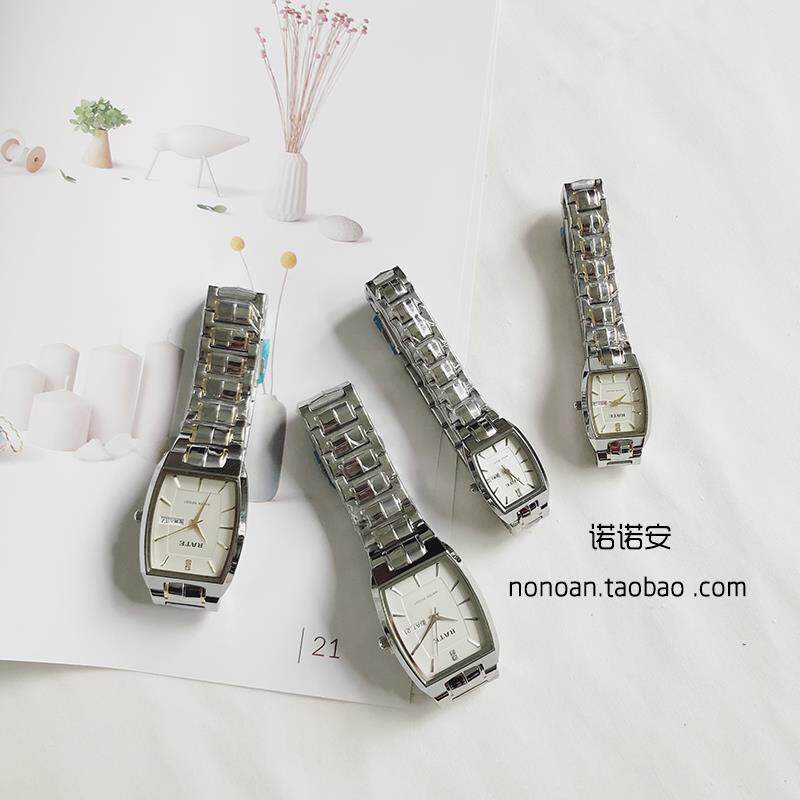 【诺诺安】CHIC文艺复古时尚钢带手表潮流百搭日韩简约男士手表女