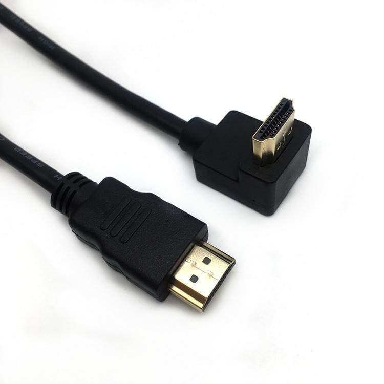 直销HDMI高清线弯头4K高清线机顶盒连接电视数据线hdmi线