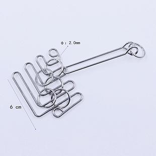 智慧轮九连环 解环解扣解锁扣 益智玩具 热带鱼九连环系列定制