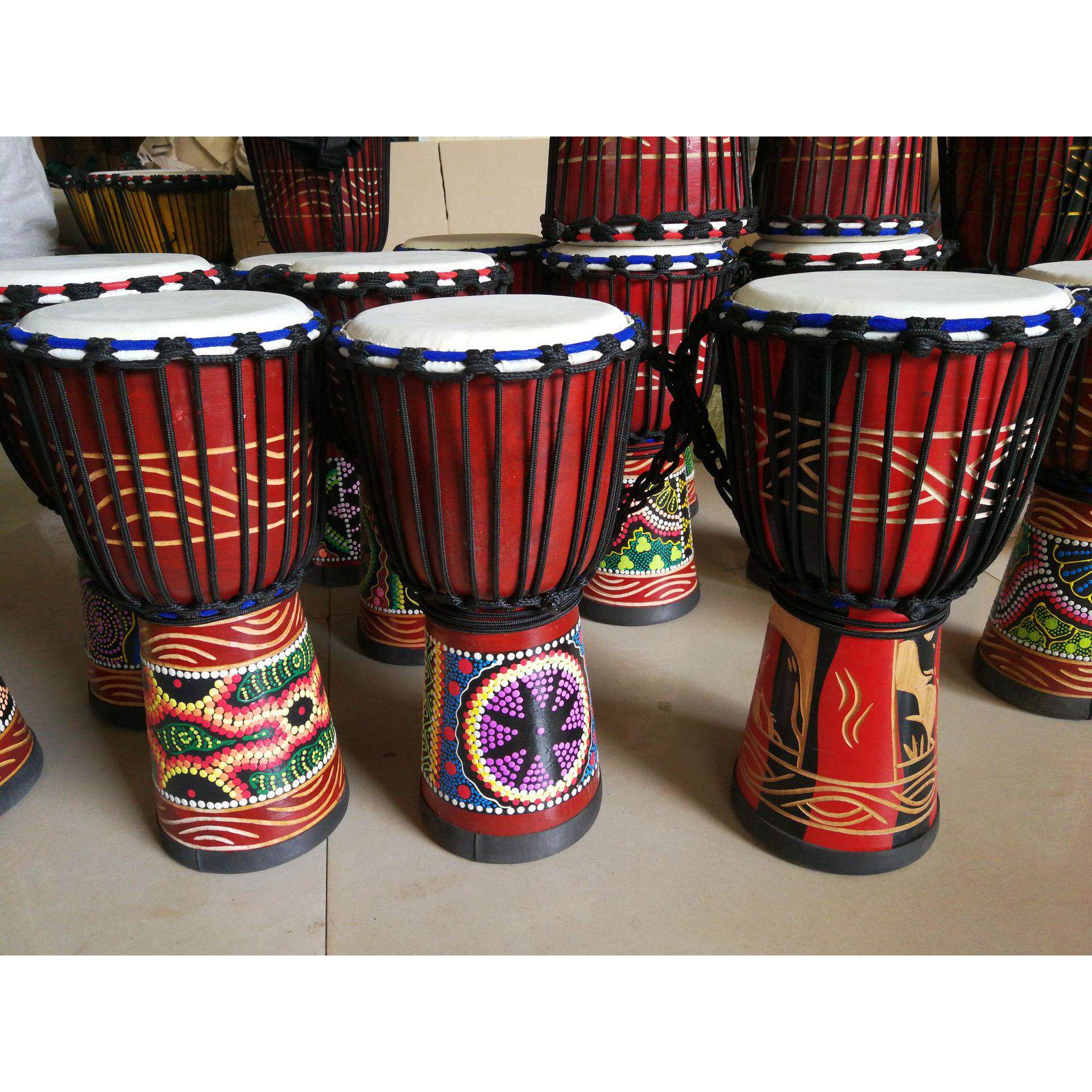 印尼羊皮非洲鼓儿童标准8寸10寸12寸幼儿园整木手鼓