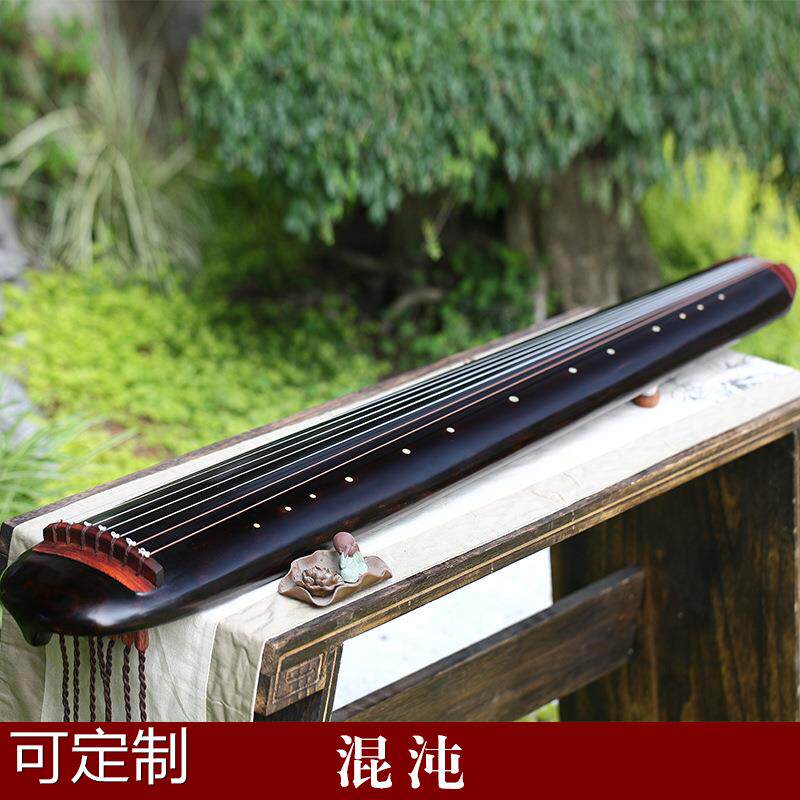 生漆混沌式古琴鹿角霜扬州七弦琴演奏收藏老杉木梓木古琴