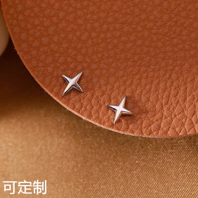 s925银四角星耳钉女新款简约星形耳环冷淡风气质轻奢高级感耳饰