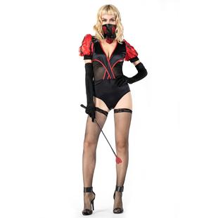 实拍 万圣节服装成人Cos化妆舞会驯兽师女王装马戏团魔术师制服定