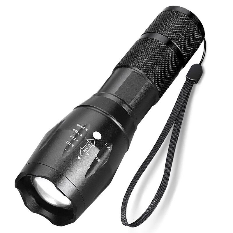 新款A100 Q5/T6/L2强光手电筒LED充电变焦远射户外照明骑行灯
