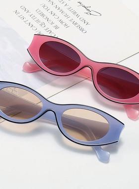 2025新款墨镜潮流网红街拍点漆椭圆太阳镜时尚太阳眼镜