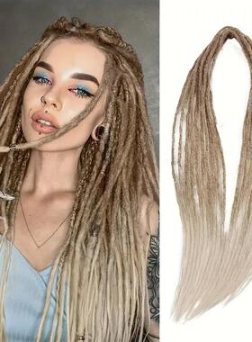 假发欧美化纤钩针发0.6cm脏辫双尾脏辫dreadlock double 厂家现货