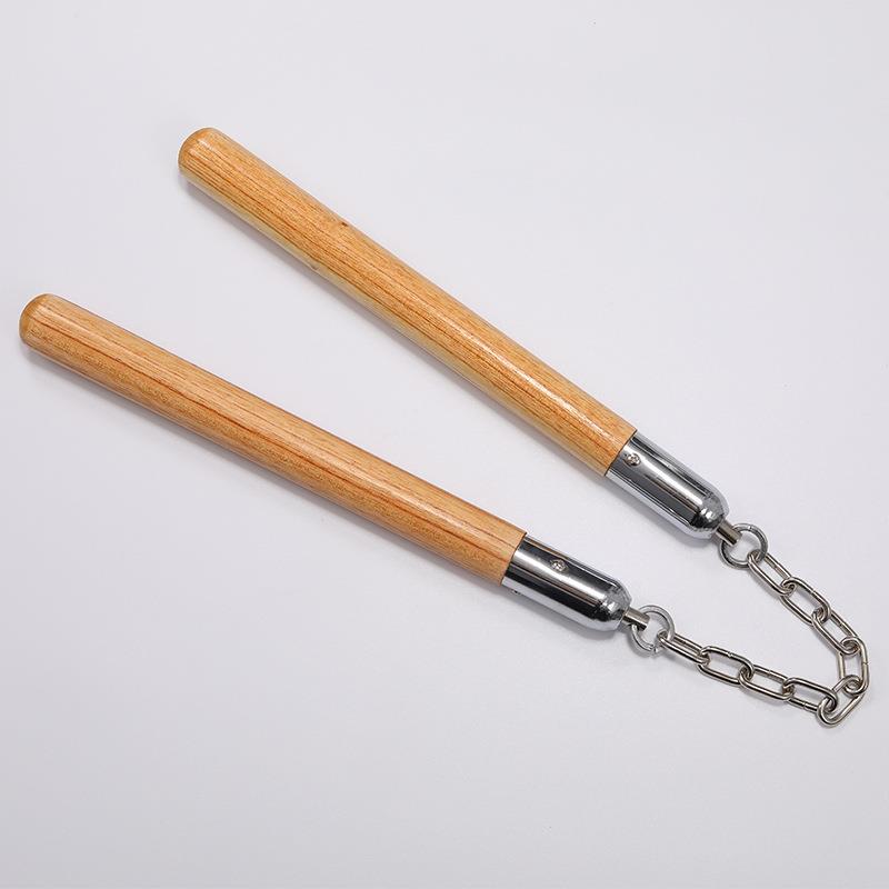 原木双截棍 木质双节棍 武术体育训练用双节棍实木两截棍 两节棍