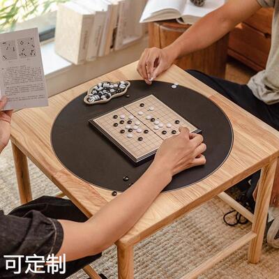 实木棋牌桌多功能四方桌家用围棋桌象棋桌简约风原木风两用小茶几