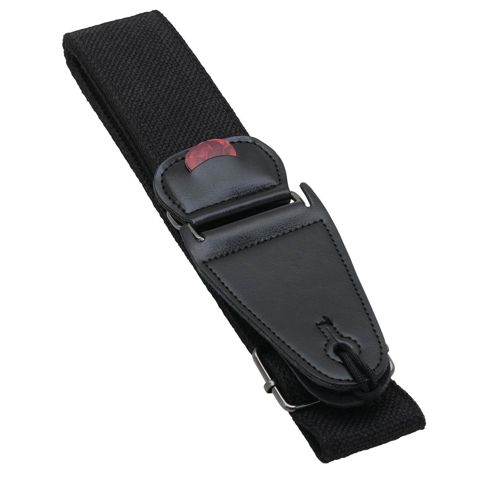 吉他黑色拨片背带可调节贝斯肩带棉麻编织经典款弹拨乐器背带