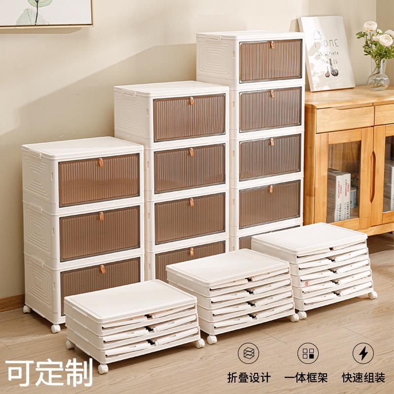 透明鞋盒折叠鞋盒收纳盒免安装神器鞋架防尘宿舍拼装塑料简易鞋柜