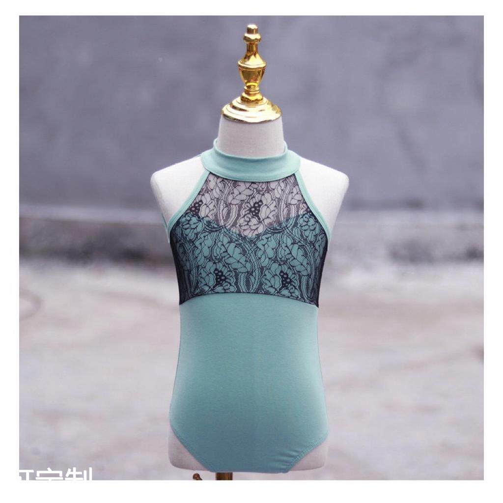 儿童舞蹈服夏季女童练功服蕾丝无袖中国舞拉丁服公主裙芭蕾舞服装