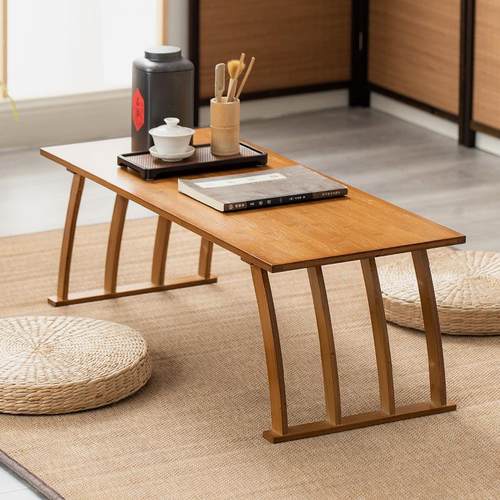 茶几榻榻米小桌子飘窗卧室坐地阳台实木中式国学桌禅意矮桌炕桌