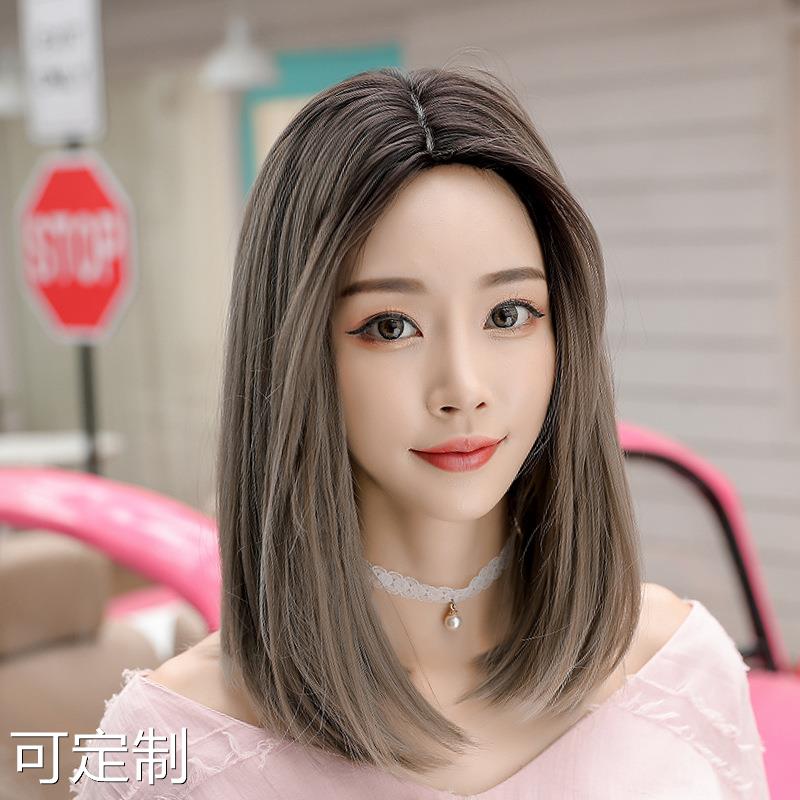 义乌厂家新款韩国假发中分长直发时尚逼真头套假发女长直发