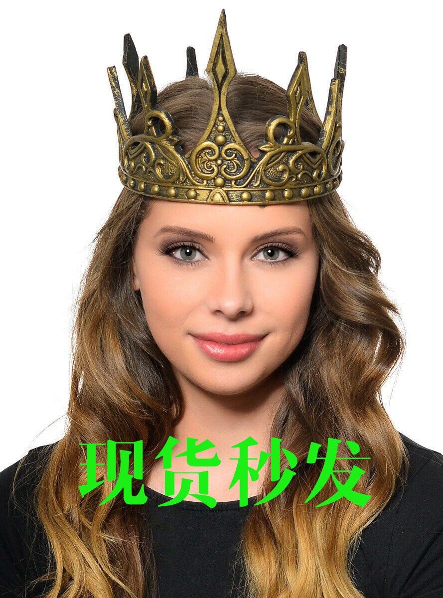 万圣节皇冠外贸亚马逊装扮pu发泡3d柔软国王皇冠头饰舞台表演道具