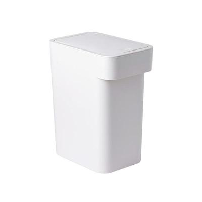 现代家用大号厨房客厅卧室按压式夹缝纸篓卫生间窄垃圾桶有盖厕所