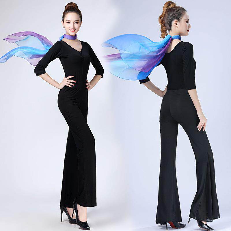 礼仪培训服形体体态训练服装丝巾女走秀套装夏季练功舞蹈服模特定