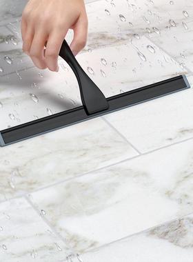 不锈钢黑色玻璃刮水器灰色硅胶条刮水浴室厨房清洁刮刀玻璃清洁器