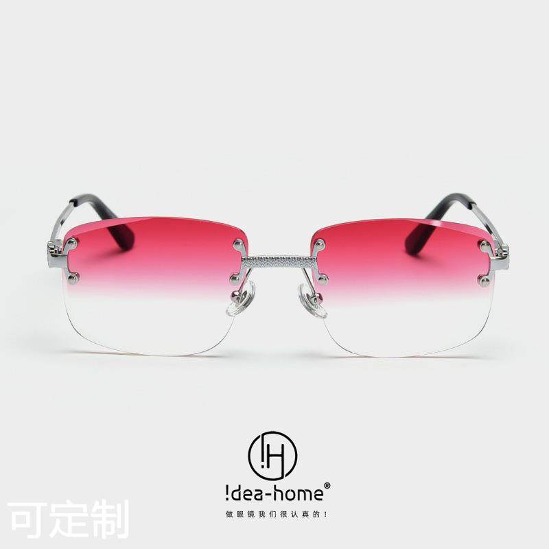 欧美太阳镜唯德夜宴弹簧脚无框