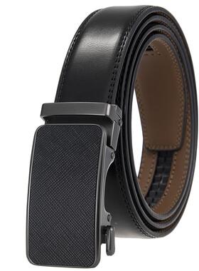 皮带男士二层 自动扣皮带男式皮腰带LY33-25521-1