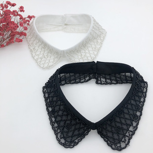 百搭时尚 精致钉珠假领子服饰品女装 生产加工厂家 上市春季 2027新品