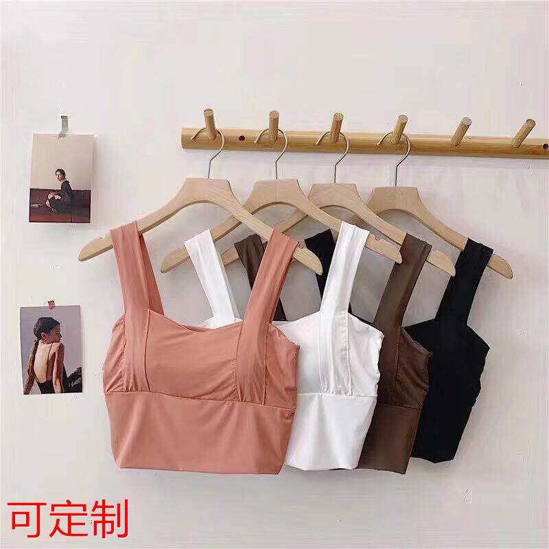 透气薄款大码宽肩速干背心聚拢运动外穿内搭美背内衣裹胸定做