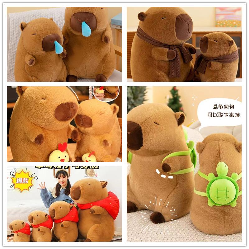 水豚卡皮吧啦公仔玩偶水豚毛绒玩具抱枕娃娃卡皮巴拉啪啪圈定制
