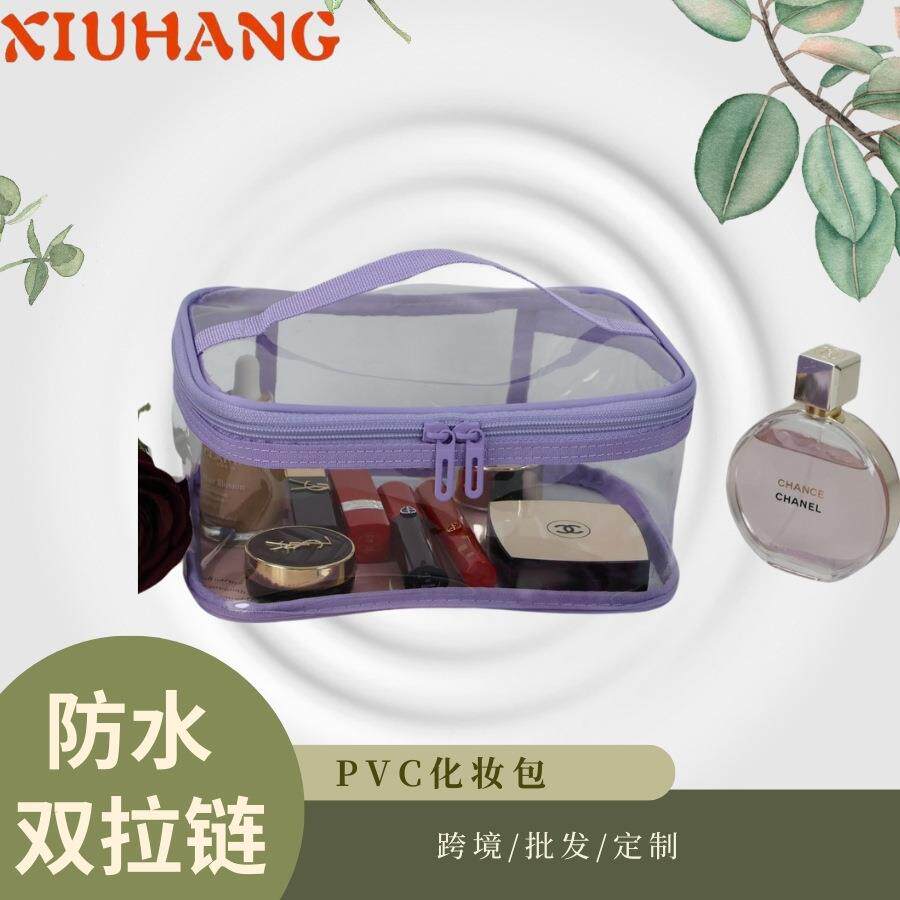 ins风透明化妆包套装便携出差旅行大容量防水洗漱包粉底口红定制