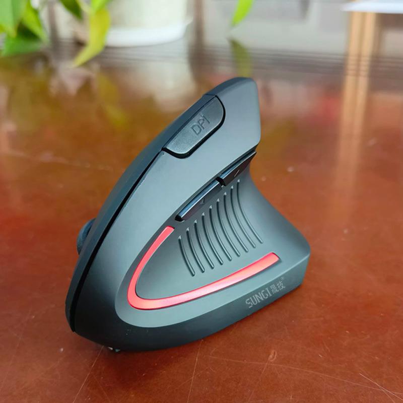 电商高品质无线迷你立式垂直鼠标第五代健康握式充电鼠标定制