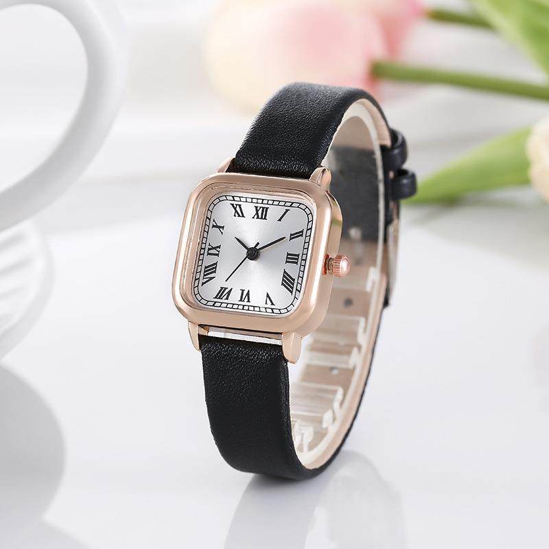 韩国ins风复古小方糖手表女款小众简约百搭迷你气质学生文艺腕表