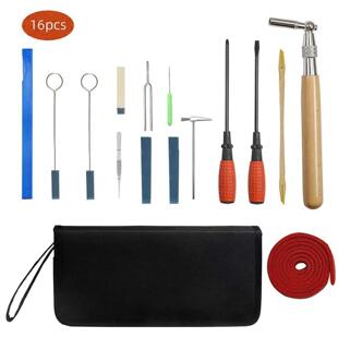 16件套 钢琴调律工具 调音工具包钢琴维修护理扳手止音带音叉