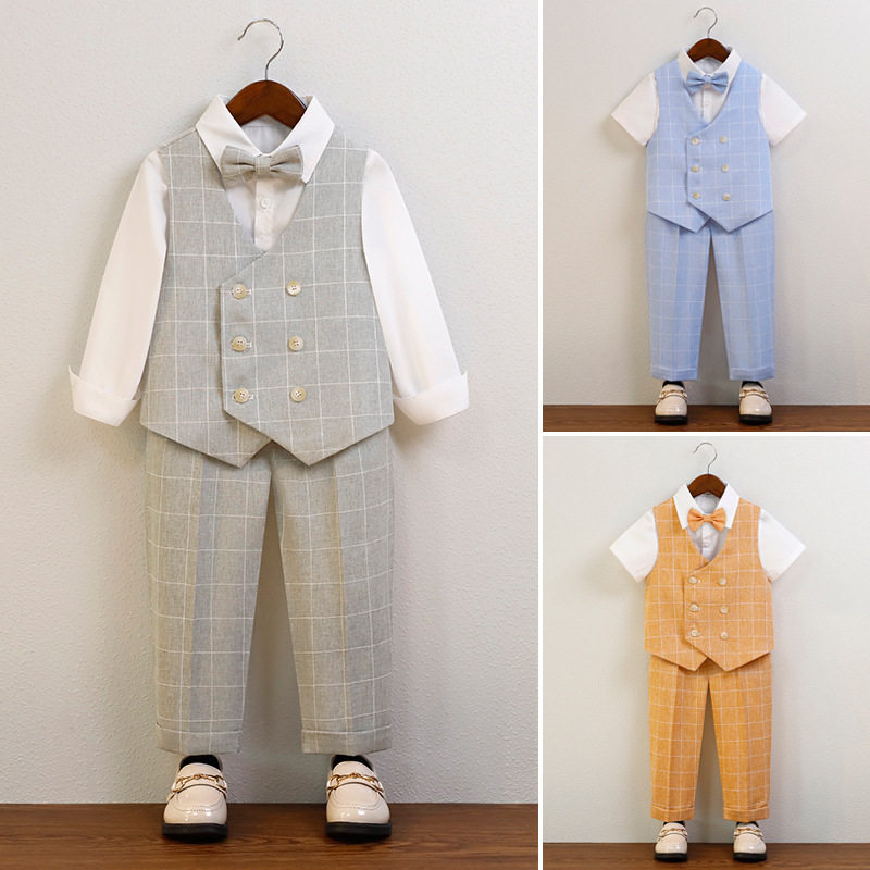 儿童礼服春秋男童花童马