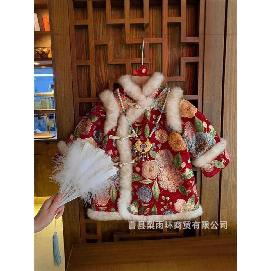 汉服女童冬装中国新款加