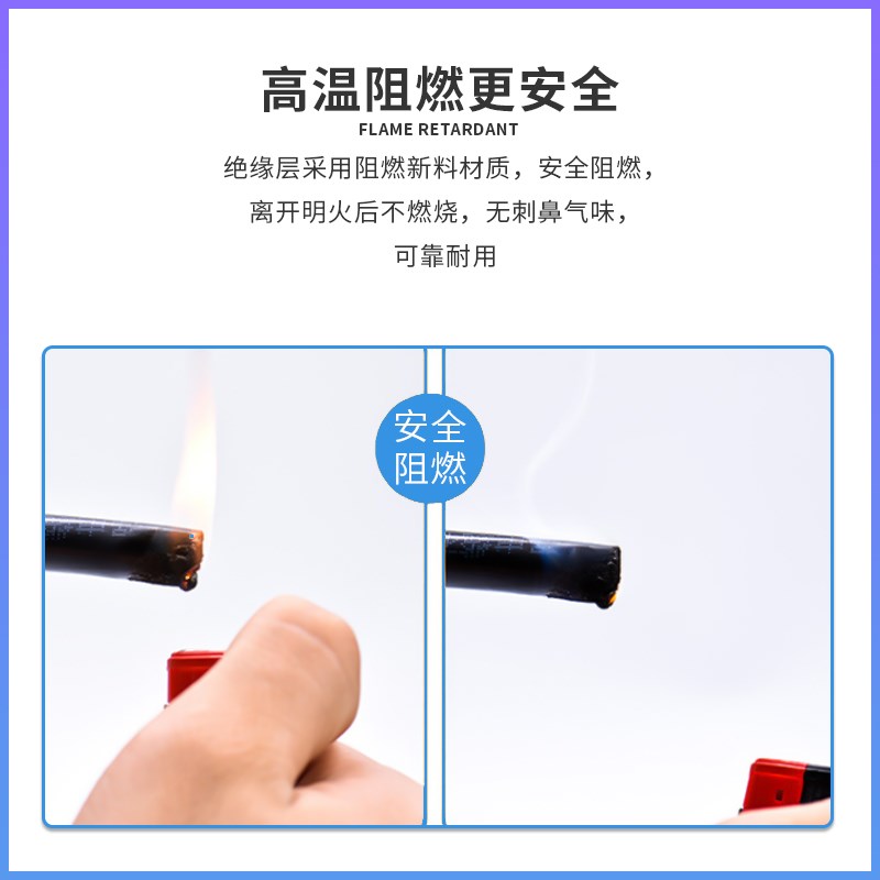 rv电线单芯软线0.5/0.75/1/1.5/2.5/4/6平方电子线电源线地线双色