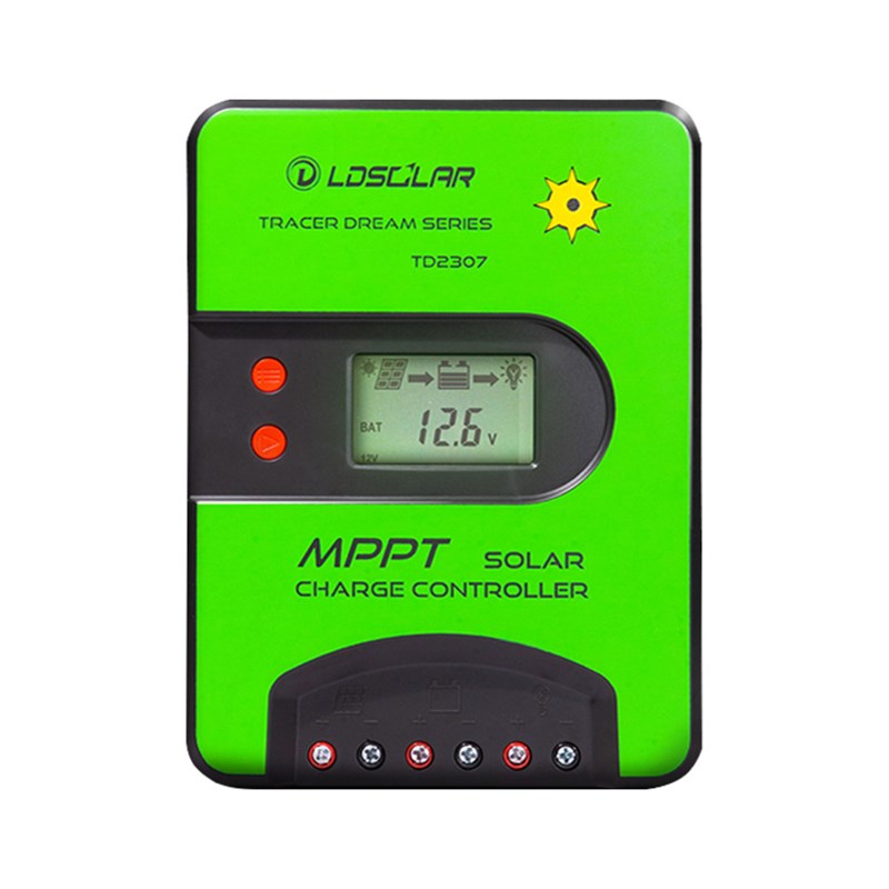 mppt太阳能控制器全自动通用型12v24v电池板光伏发电充放电充电器