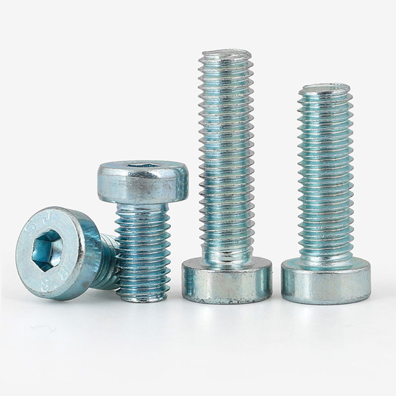 M4M5M6M8M10M12mm 8.8级镀锌薄头内六角螺丝矮头螺栓螺钉DIN7984