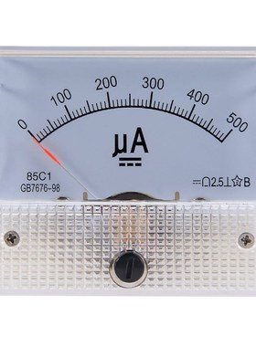 85C1-50uA指针式直流微安表100uA200uA300uA500uA机械电流表头