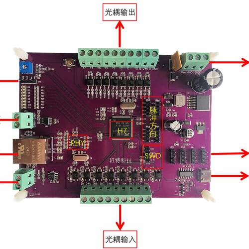 EtherCAT总线主站具身智能人形开源控制器开发板SOEM STM32H743