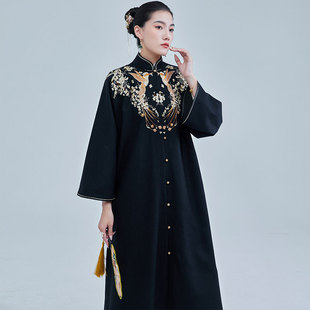 唐装 外套 中国风复古改良重工刺绣羊毛大衣新中式 陌遇2025秋冬新款