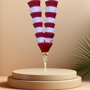 翎腿翎脚翎子座一对戏剧翎子座盔帽俏花旦翎毛座紫金冠刀马旦头饰