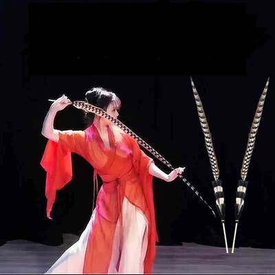 仿真一套翎毛翎羽戏曲头饰俏花旦京剧戏曲天鸡毛雉鸡羽长山鸡羽毛