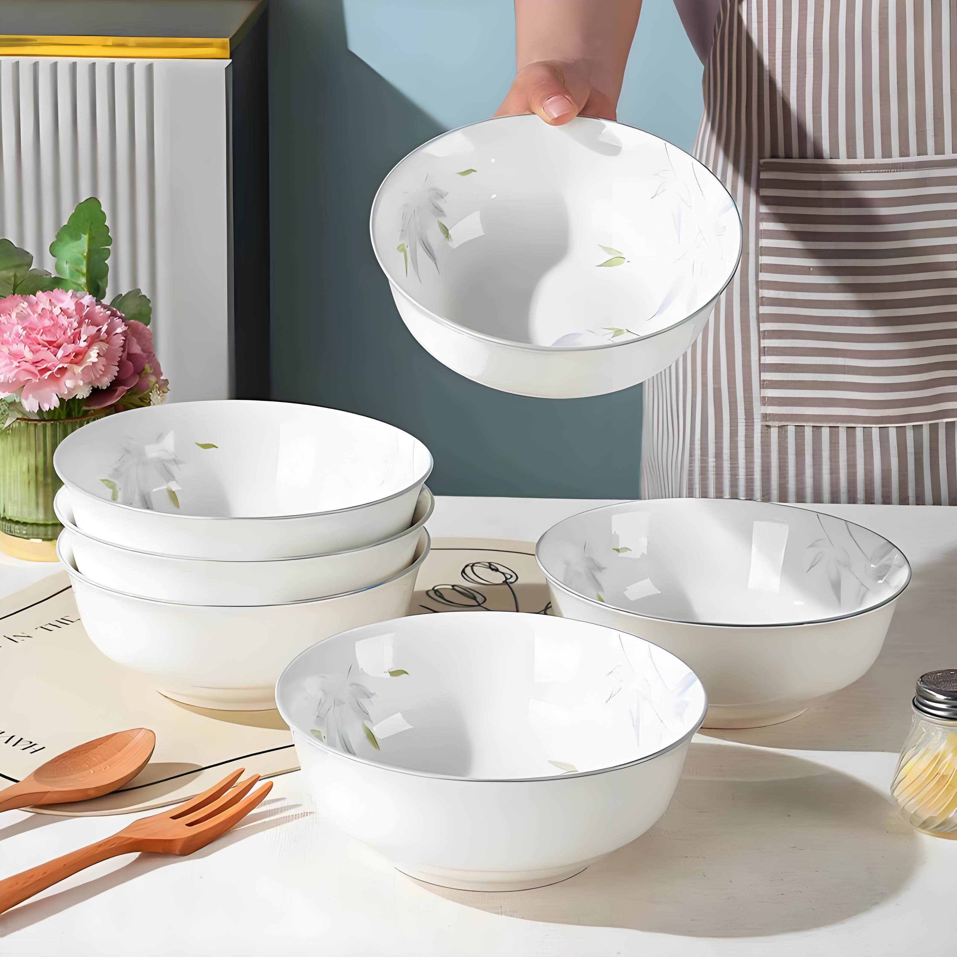 陶瓷7英寸中式加厚防烫汤面碗